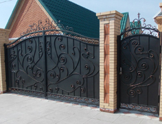 кованые ворота в москве 7